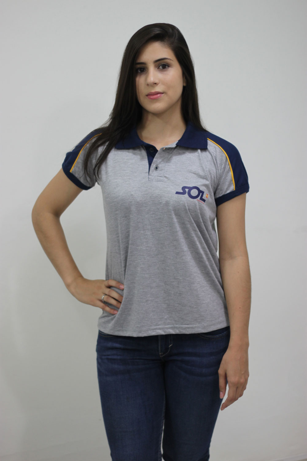 Camiseta Polo Feminina